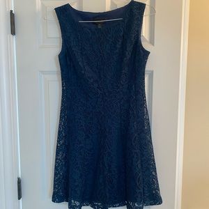 Navy blue lace dress